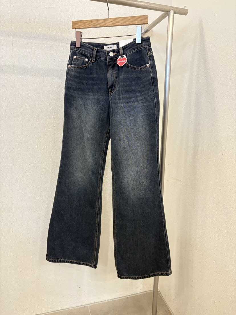 LUMIPLE韓國代購㊣女士新品人氣時尚熱賣職業25秋冬休閑牛仔褲LUMIPLE牛仔褲