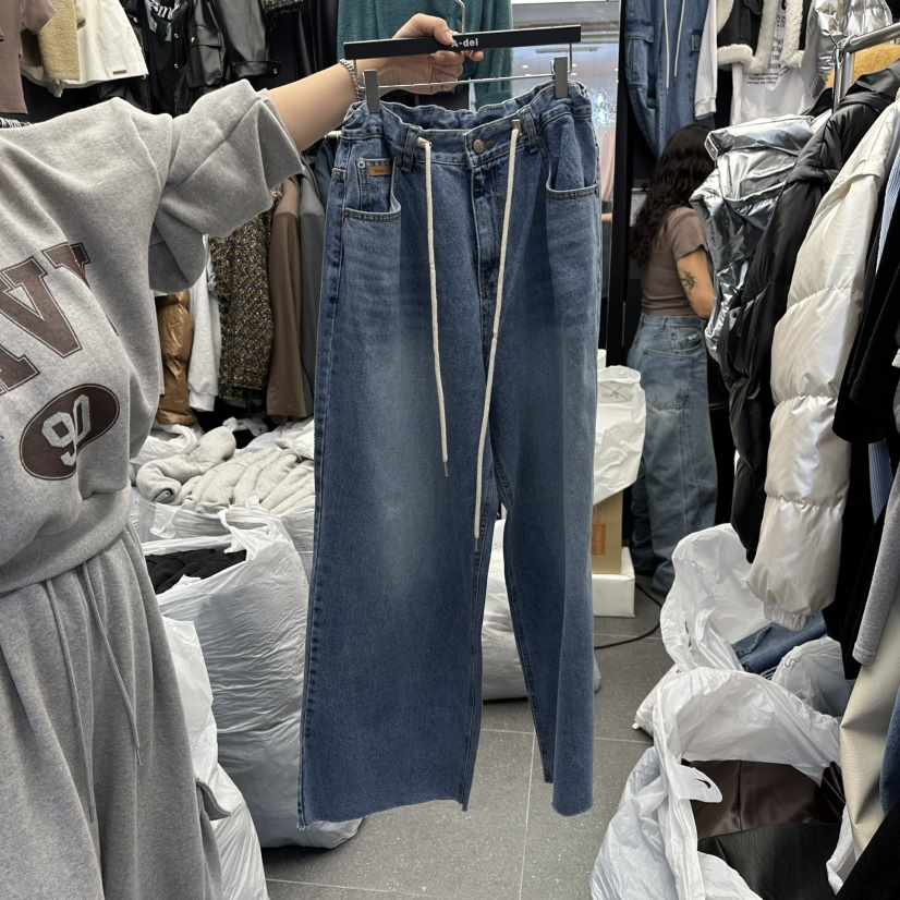 A-DEL韓國代購㊣女士新款職業25秋冬時尚熱賣推薦真品牛仔褲A-DEL牛仔褲