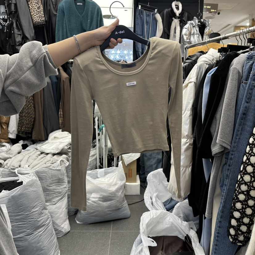 A-DEL韓國直郵㊣女士新款25秋冬熱賣推薦職業人氣休閑長袖T恤A-DEL長袖T恤