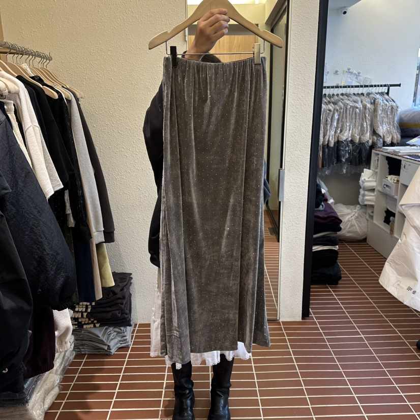 CHOI-L東大門㊣代購女士新品休閑推薦真品時尚熱賣長裙天鵝絨CHOI長裙