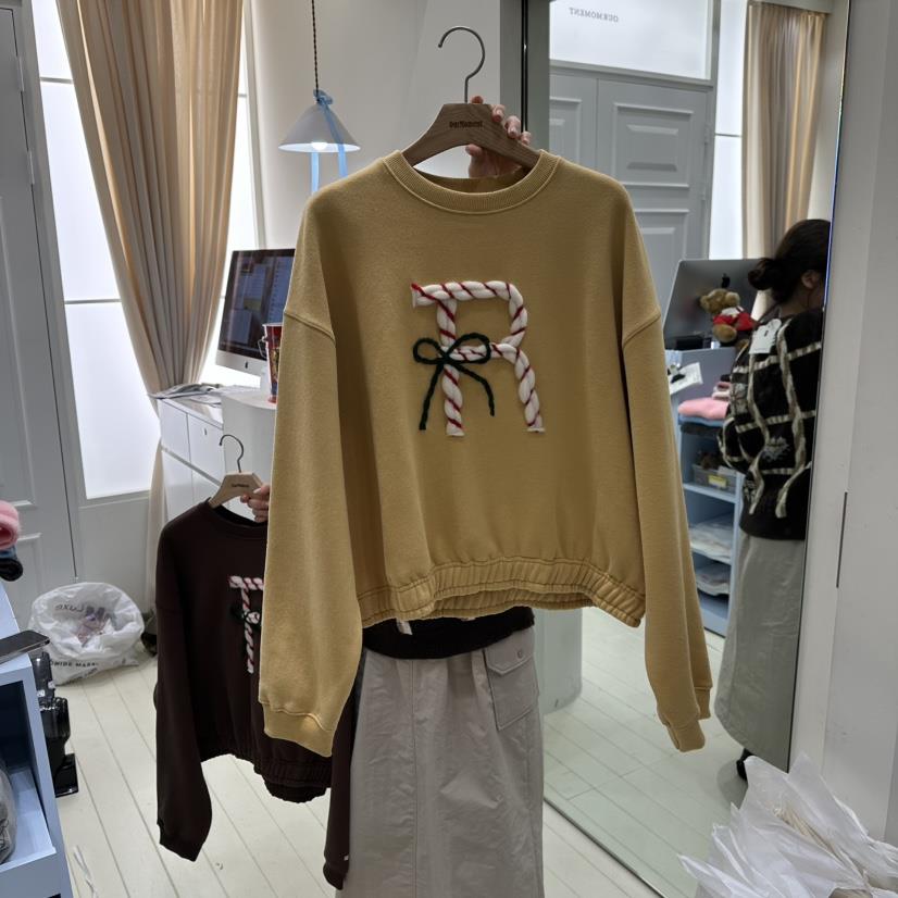 OURMOMENT韓國代購㊣女士新品推薦真品職業熱賣25秋冬衛衣加絨OURMOMENT衛衣