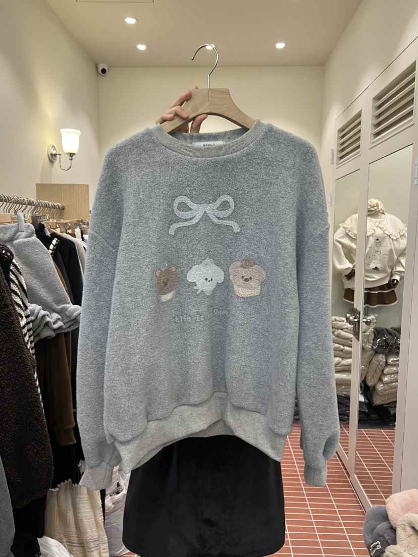 BE&amp;BE韓國代購㊣女裝新款推薦熱賣25秋冬時尚休閑衛衣BE&be衛衣