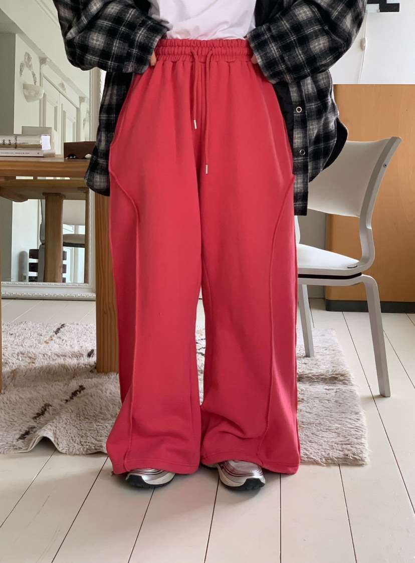 REVE CITE-L韓國代購㊣女裝新款人氣25秋冬時尚休閑褲短款REVE CITE休閑褲