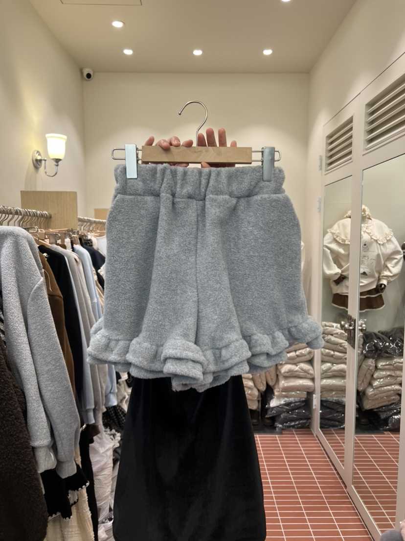 BE&amp;BE韓國代購㊣女士新品人氣推薦職業休閑短褲荷葉邊BE&be短褲