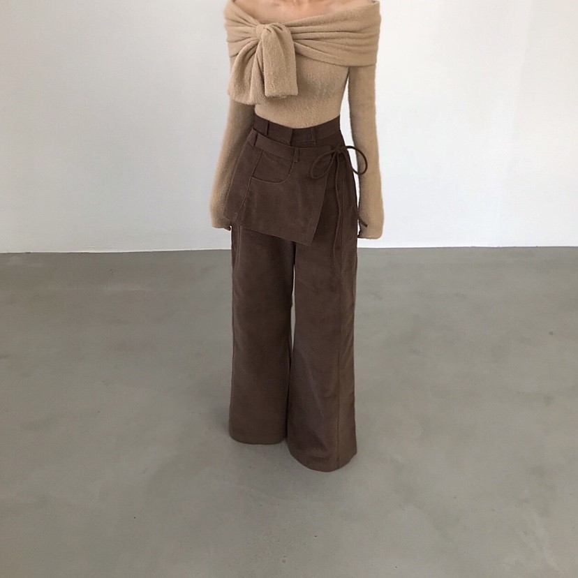 2TWO MOON韓國代購㊣女士新款職業休閑25秋冬休閑褲燈芯絨2TWO MOON休閑褲