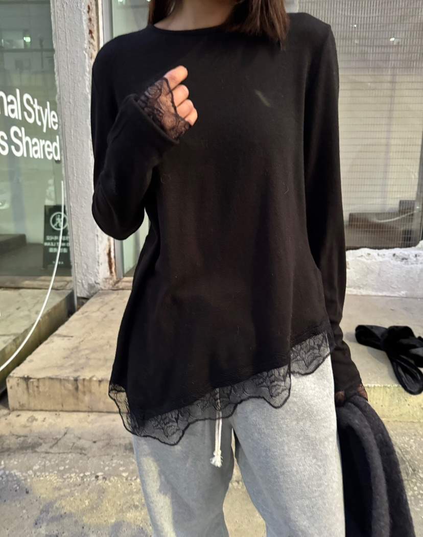 FRANC—L東大門㊣實拍女裝新款職業真品休閑推薦長袖T恤羊毛FRANC長袖T恤