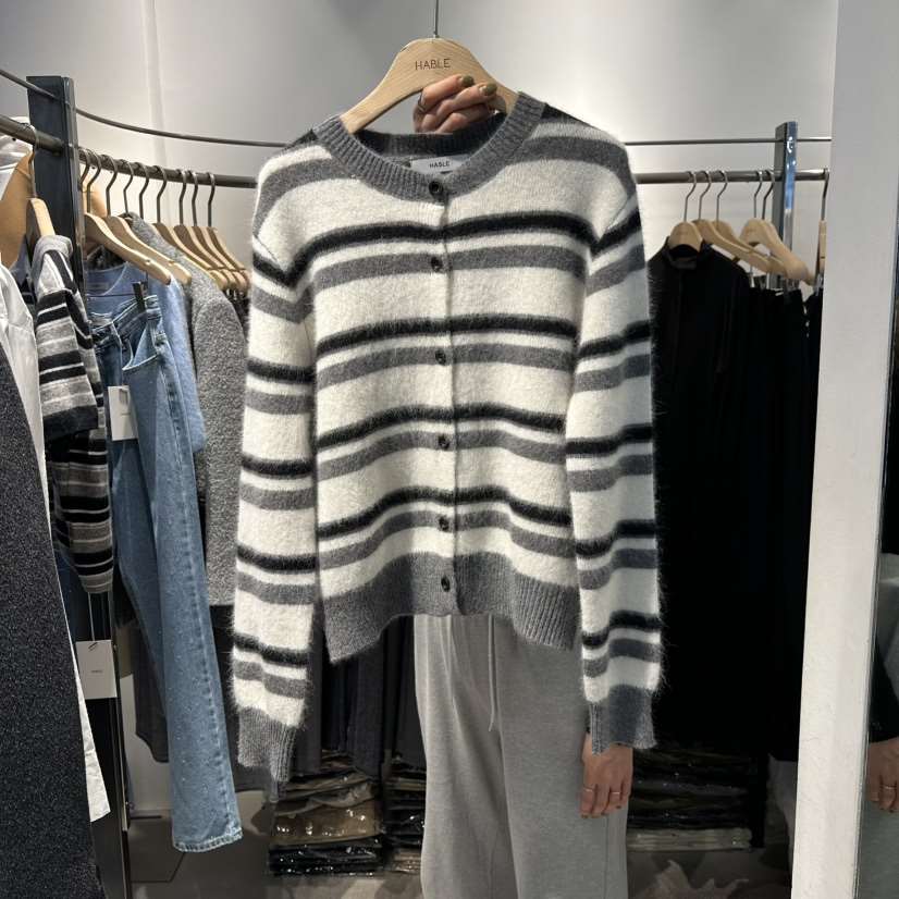 HABLE東大門㊣直郵女裝新款人氣熱賣時尚25秋冬推薦針織衫開衫HABLE針織衫