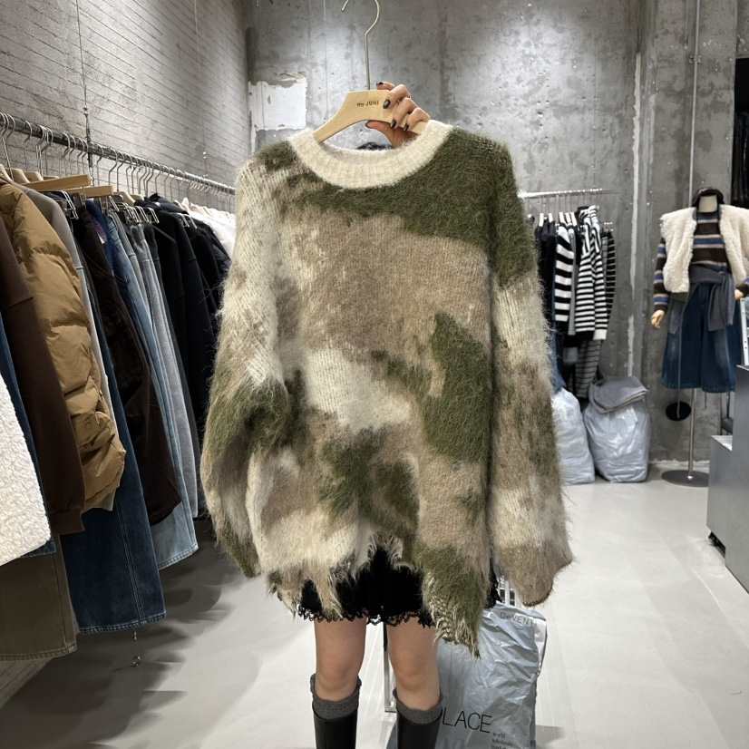 JUNI韓國直郵㊣女士新款時尚熱賣25秋冬真品針織衫不含腰帶my juni針織衫