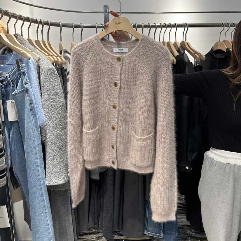 HABLE東大門㊣直郵女士新品職業熱賣休閑推薦真品針織衫開衫HABLE針織衫
