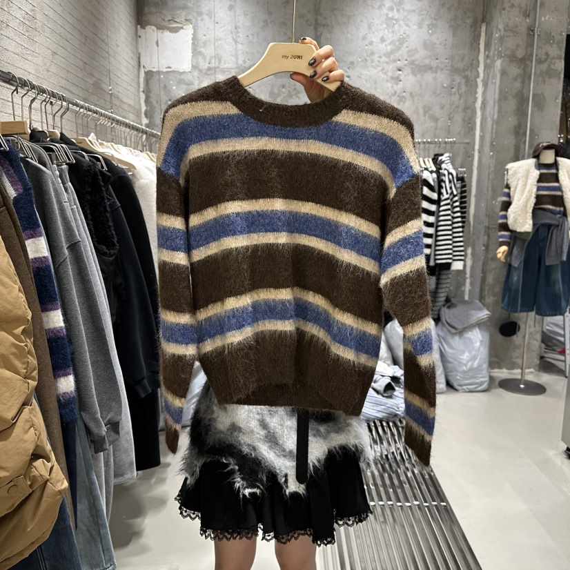 JUNI韓國直郵㊣女士新品推薦真品熱賣職業時尚25秋冬針織衫my juni針織衫