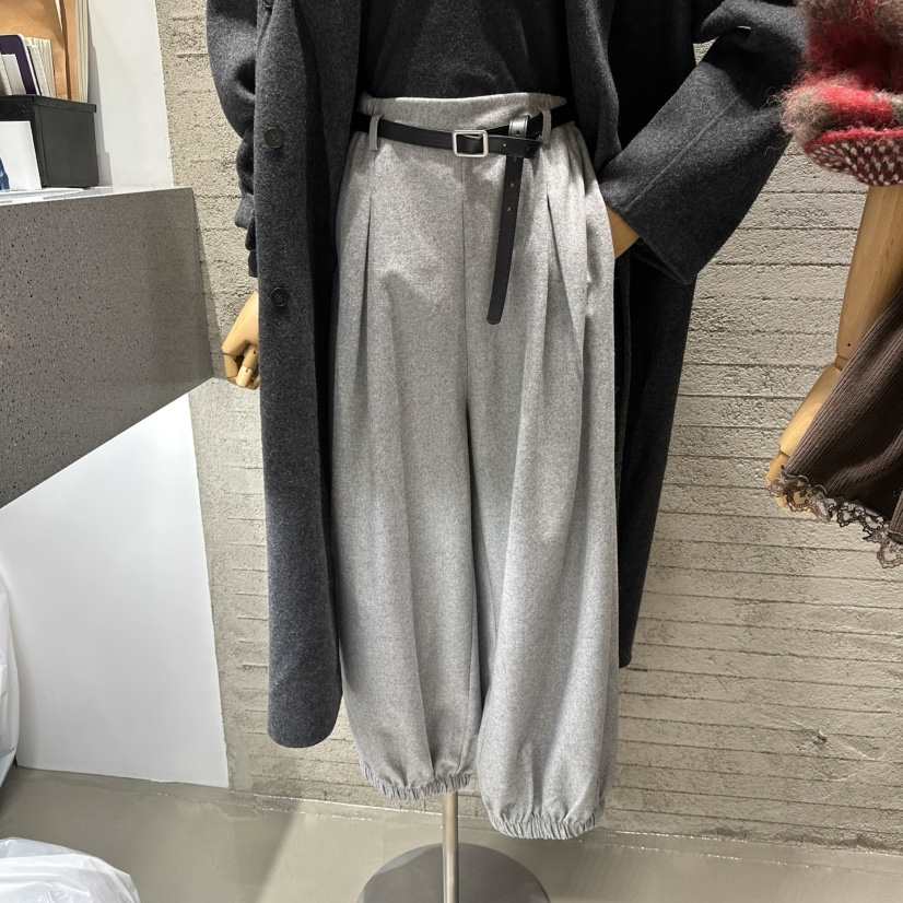 JUNI東大門㊣實拍女裝新款時尚25秋冬人氣推薦休閑褲不含腰帶my juni休閑褲