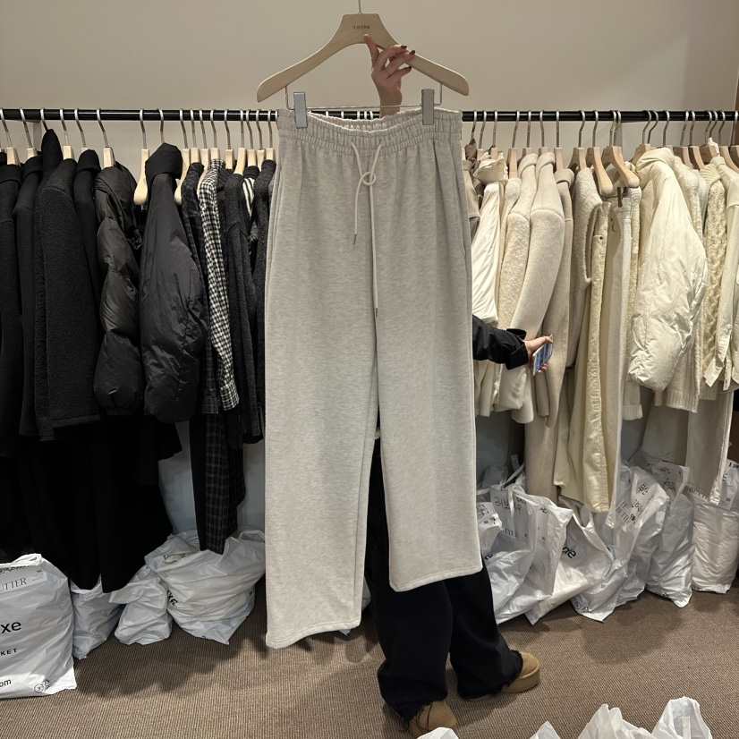 LE BUTTER東大門㊣實拍女裝新品真品推薦熱賣25秋冬休閑褲加絨LE BUTTER休閑褲