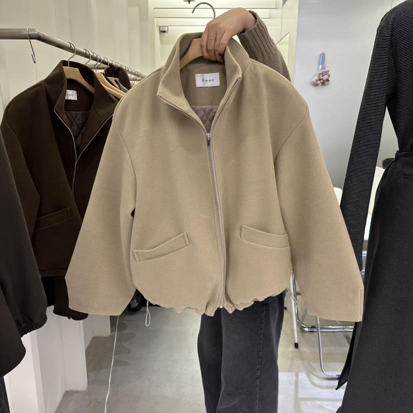 AMON韓國代購㊣女裝新款時尚人氣真品25秋冬職業休閑推薦夾克AMON夾克