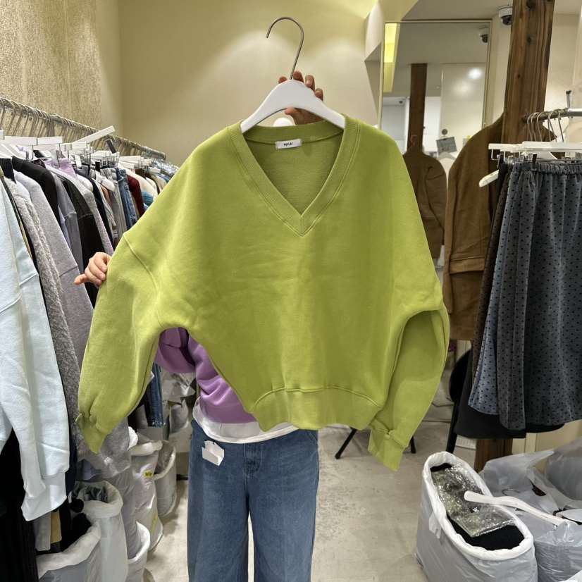 REFLAT東大門㊣實拍女士新品時尚職業25秋冬推薦衛衣V領加絨REFLAT衛衣