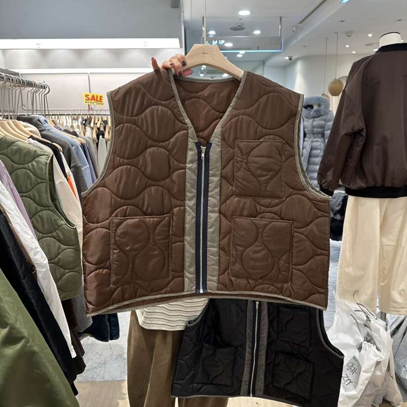 REVE-L韓國代購㊣女士新品熱賣職業真品休閑人氣推薦時尚馬甲REVE-L馬甲