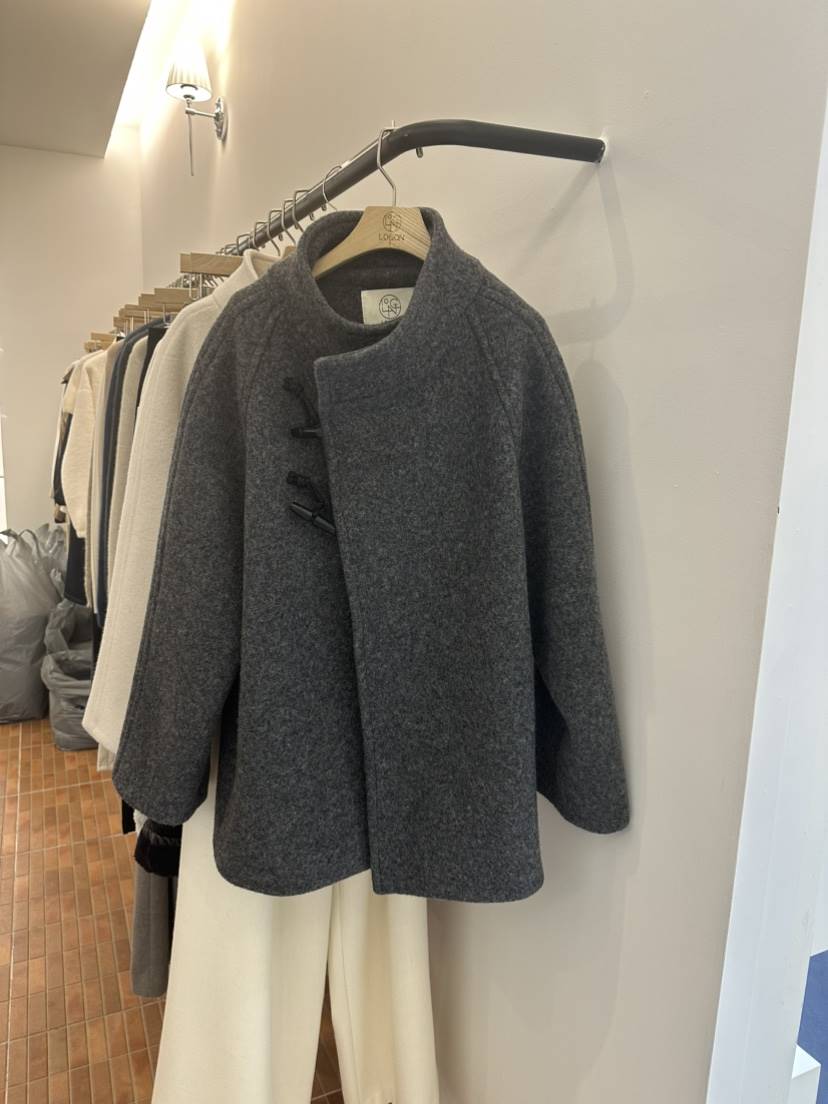 LOGON韓國代購㊣女裝新品真品熱賣時尚人氣推薦25秋冬中長款大衣LOGON中長款大衣