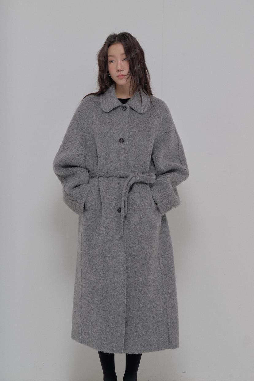 ATHEA東大門㊣直郵女士新款真品時尚休閑25秋冬中長款大衣羊駝ATHEA中長款大衣