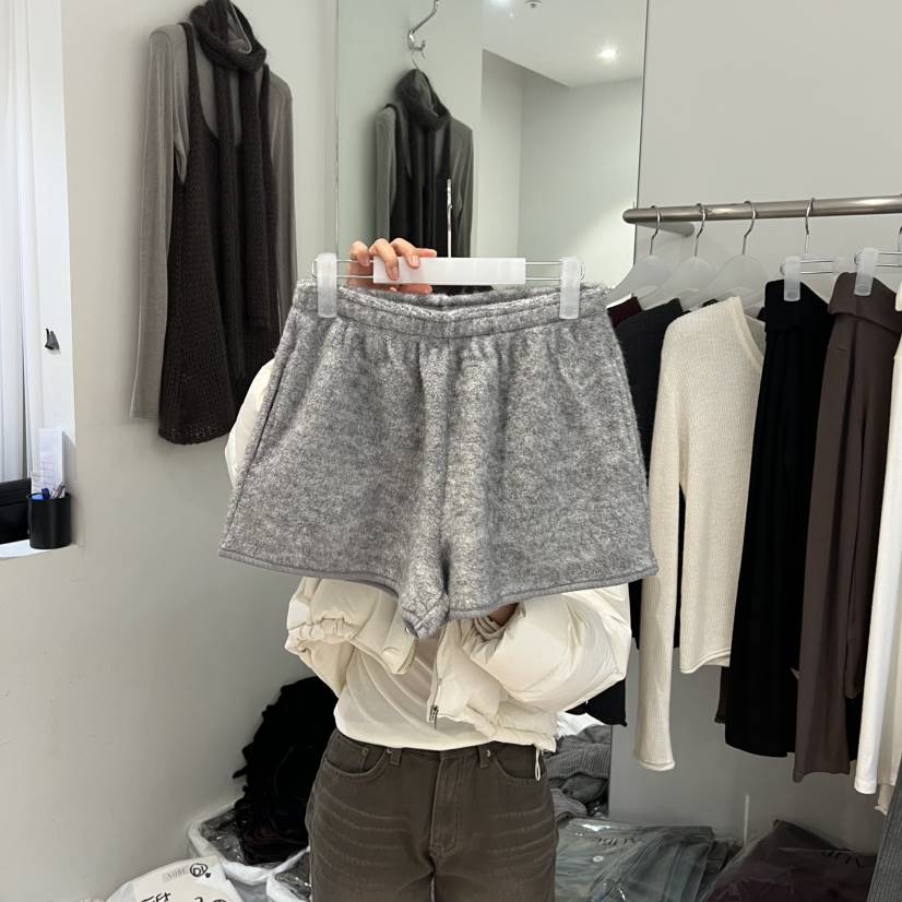 AUBE東大門㊣直郵女裝新品職業推薦熱賣人氣真品休閑短褲加絨AUBE短褲