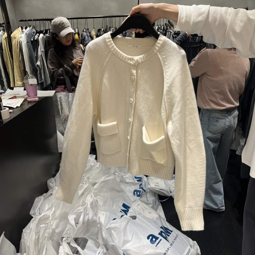 TUG東大門㊣直郵女士新品時尚真品職業熱賣推薦針織衫口袋開衫TUG針織衫