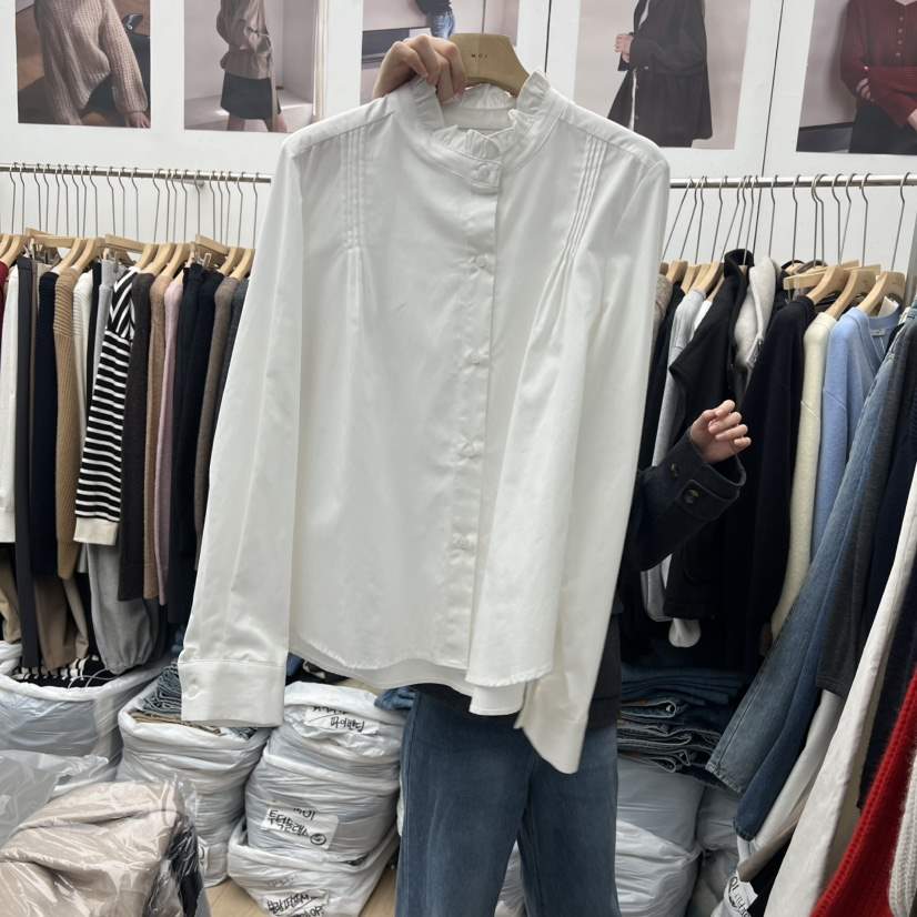 MOI-A韓國代購㊣女士新款職業推薦熱賣25秋冬真品襯衫蕾絲衫MOI-A襯衫/蕾絲衫