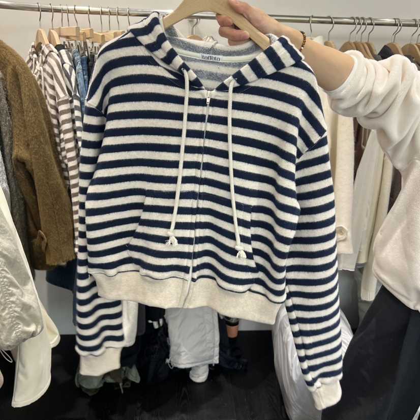 TAFFETA東大門㊣實拍女裝新品推薦人氣休閑衛衣不含內搭拉鏈TAFFETA衛衣