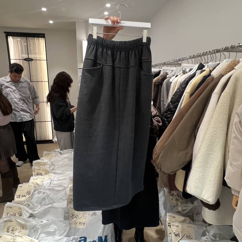 VENIR-a韓國直郵㊣女裝新品25秋冬真品人氣時尚休閑熱賣長裙VENIR-a長裙