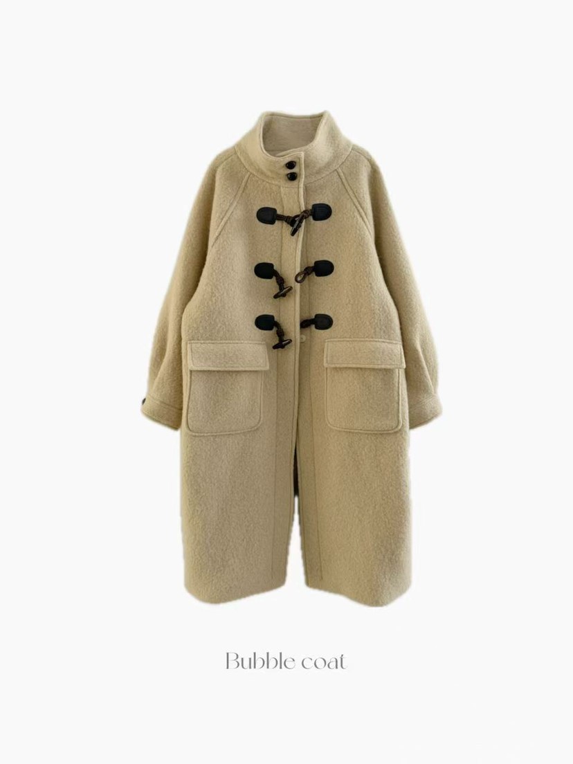 OLI SEOUL韓國代購㊣女士新款時尚推薦25秋冬熱賣中長款大衣OLI SEOUL中長款大衣