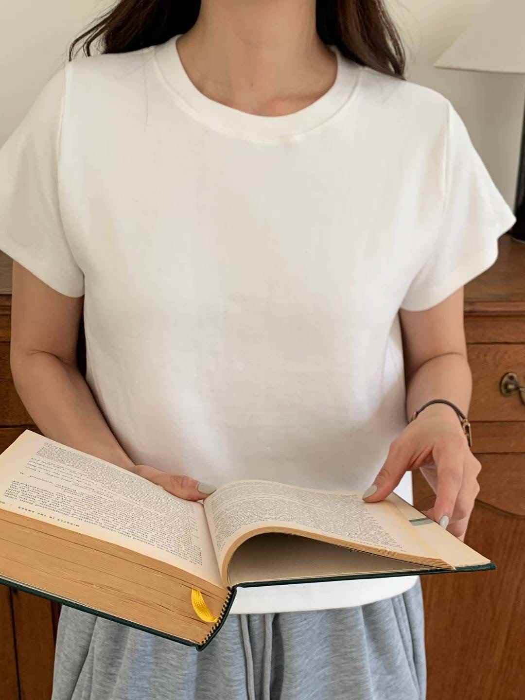 TDOUBLEJ韓國直郵㊣女士新款熱賣人氣時尚職業25秋冬推薦T恤TDOUBLEJT恤