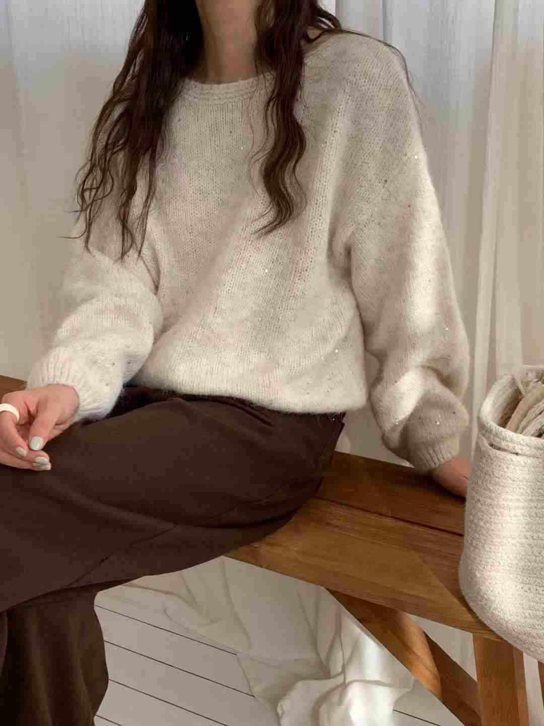 TDOUBLEJ東大門㊣實拍女裝新款人氣熱賣25秋冬職業推薦毛衣TDOUBLEJ毛衣