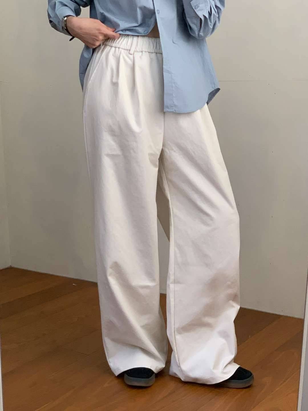 TDOUBLEJ韓國代購㊣女士新款休閑熱賣人氣推薦25秋冬休閑褲褶裥TDOUBLEJ休閑褲