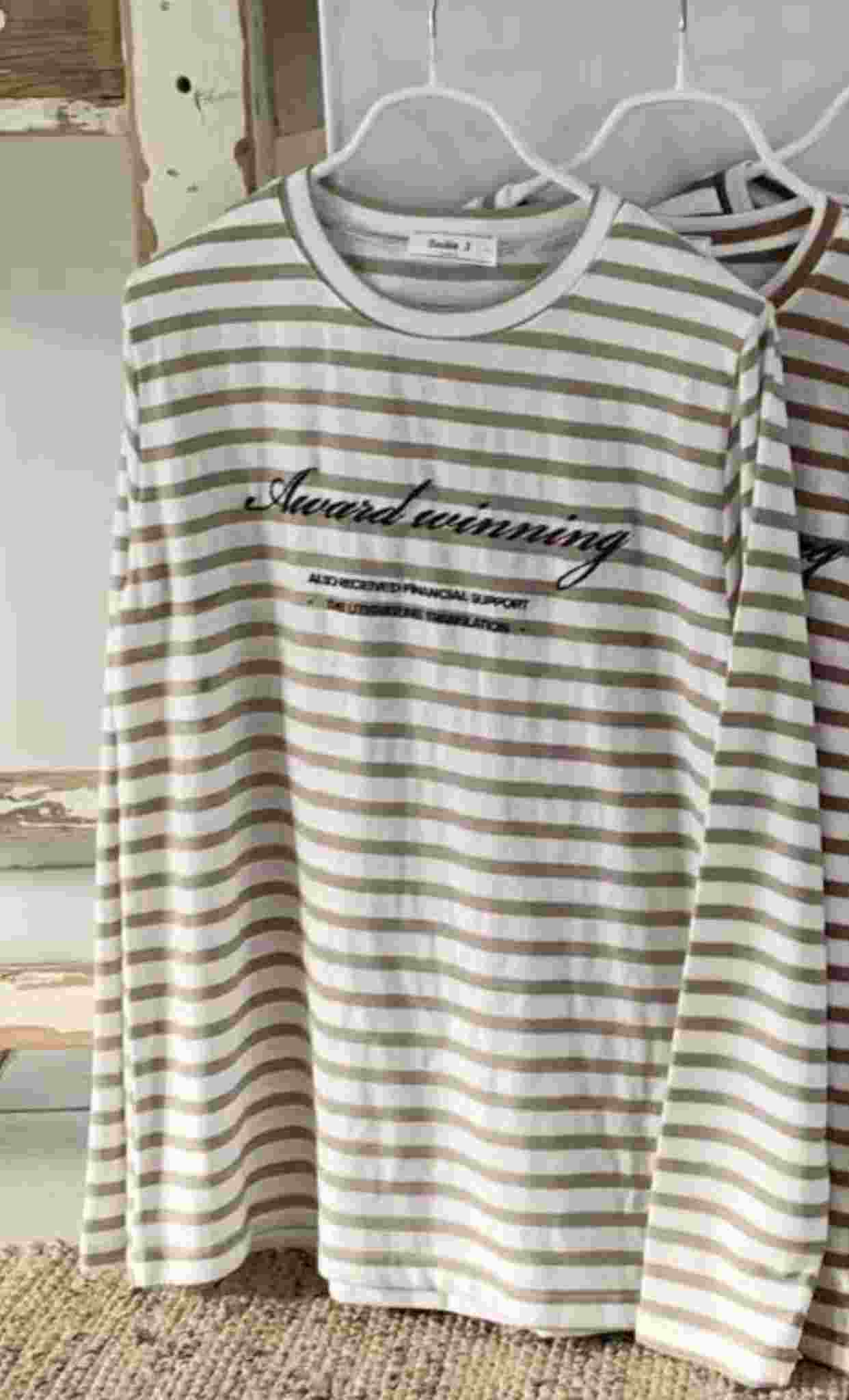 TDOUBLEJ東大門㊣代購女裝新品休閑時尚推薦熱賣人氣長袖T恤TDOUBLEJ長袖T恤