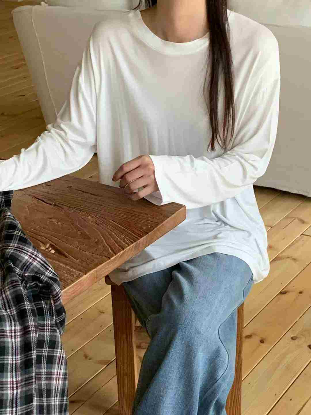 TDOUBLEJ東大門㊣代購女士新品職業熱賣人氣休閑25秋冬長袖T恤TDOUBLEJ長袖T恤