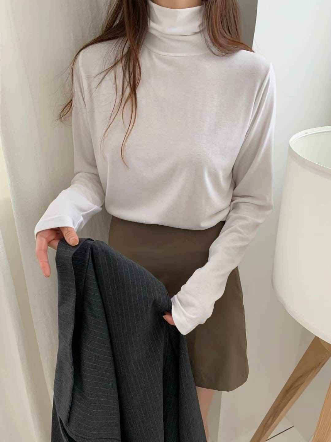 TDOUBLEJ韓國直郵㊣女士新品推薦職業休閑時尚熱賣25秋冬長袖T恤TDOUBLEJ長袖T恤