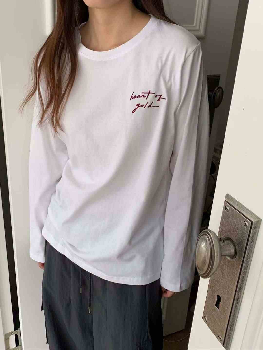 TDOUBLEJ韓國直郵㊣女裝新款熱賣推薦職業時尚25秋冬長袖T恤TDOUBLEJ長袖T恤