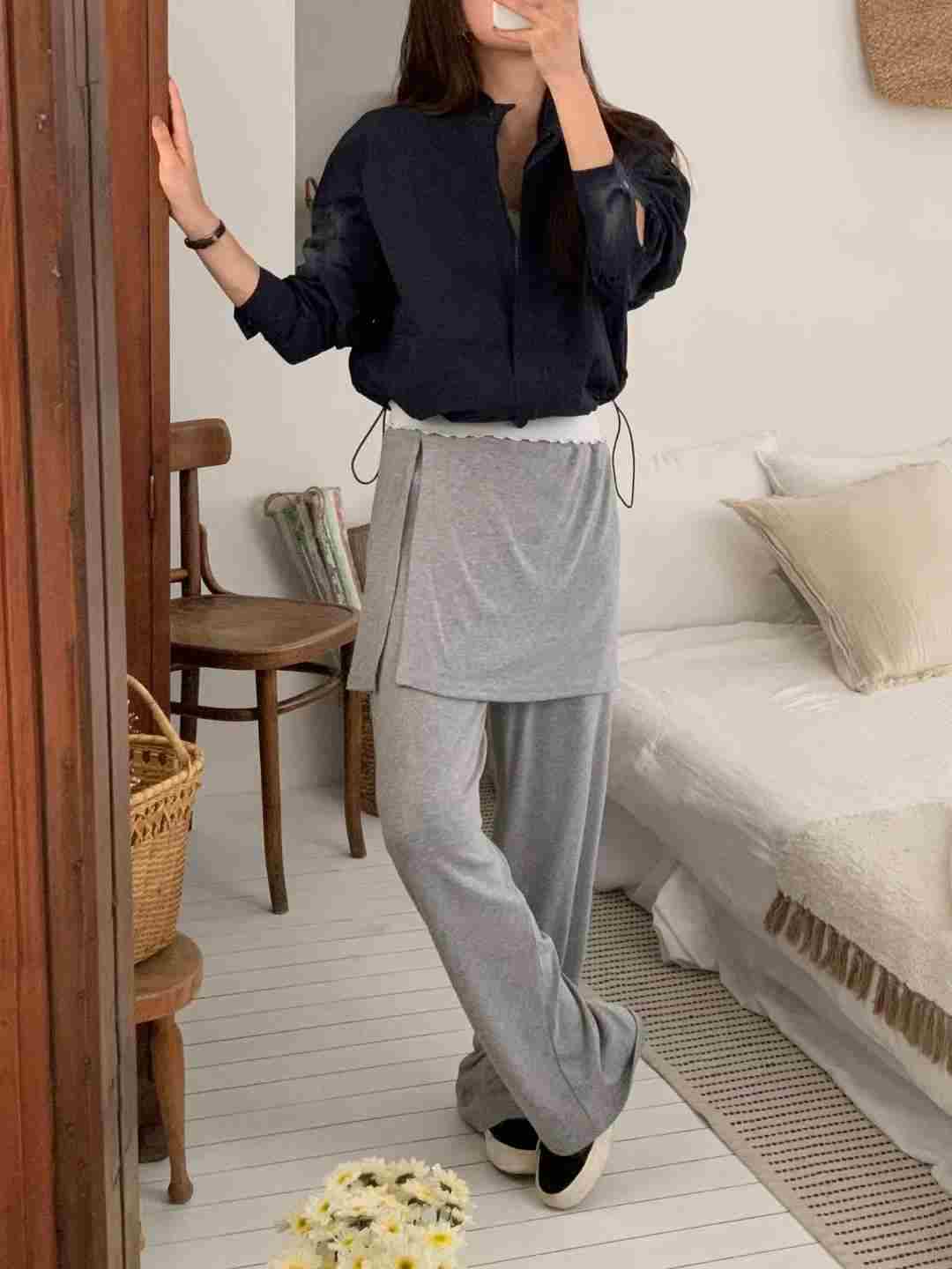 TDOUBLEJ東大門㊣代購女士新款25秋冬時尚休閑推薦人氣裙褲TDOUBLEJ裙褲