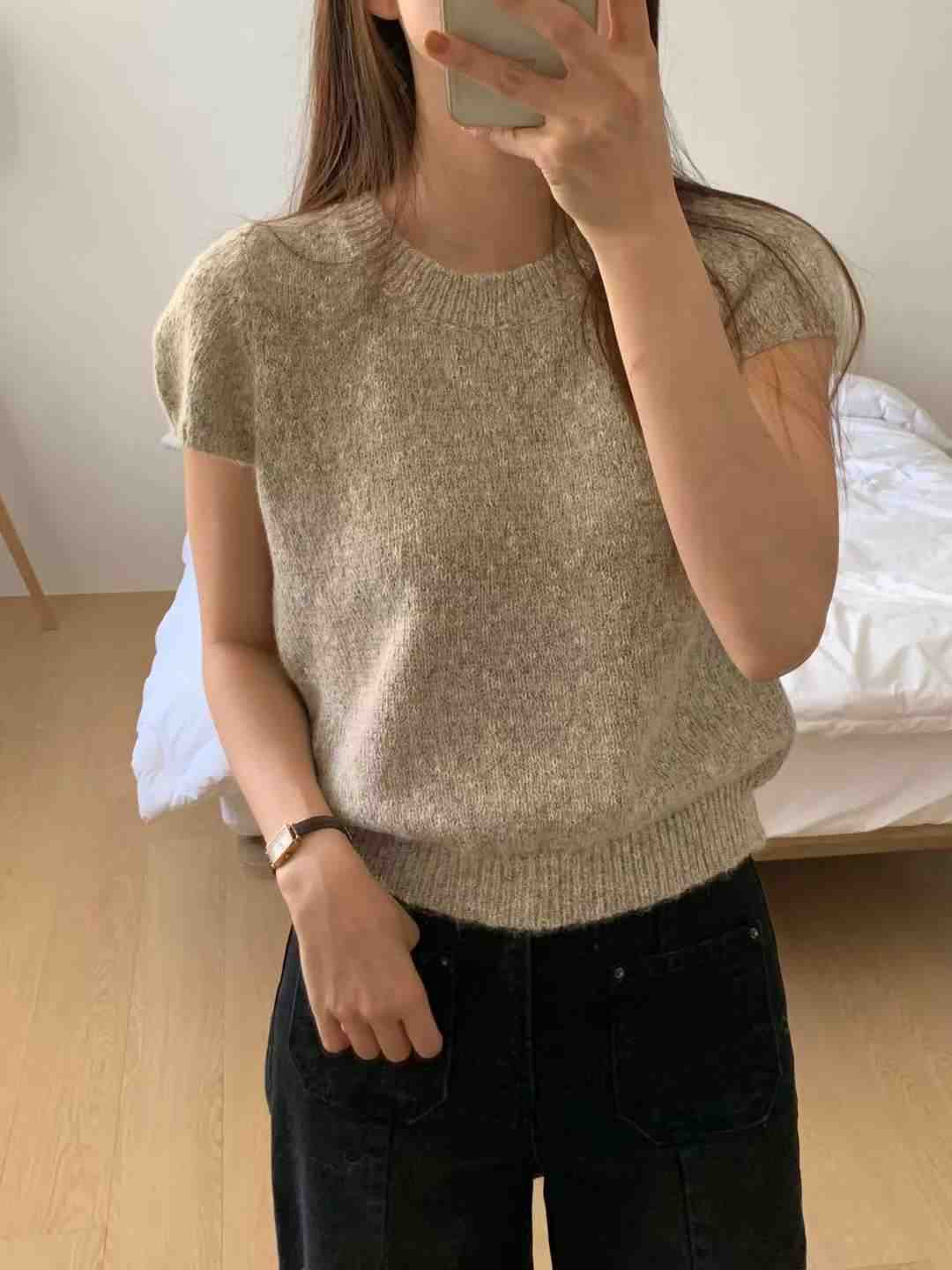 TDOUBLEJ東大門㊣代購女裝新款25秋冬休閑人氣推薦熱賣針織衫TDOUBLEJ針織衫