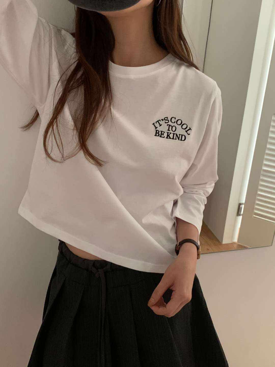 TDOUBLEJ東大門㊣代購女裝新款推薦休閑職業25秋冬人氣長袖T恤TDOUBLEJ長袖T恤