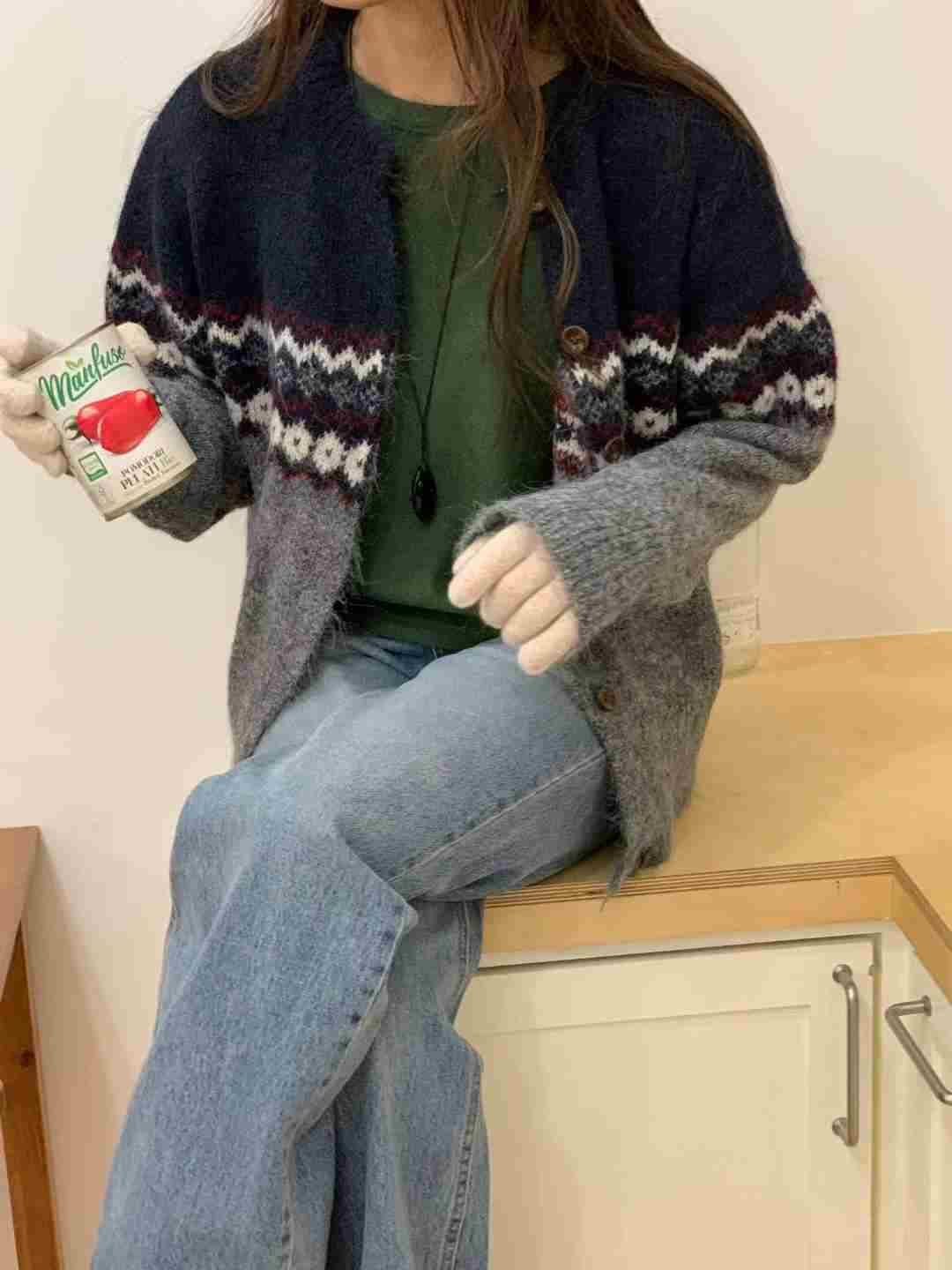 TDOUBLEJ東大門㊣代購女裝新款職業推薦25秋冬時尚休閑針織衫TDOUBLEJ針織衫