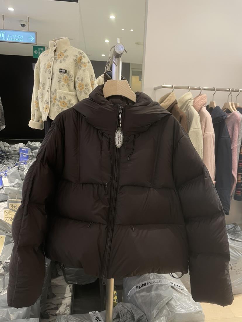 A P-STUDIO韓國代購㊣女士新品休閑時尚人氣短款羽絨服兜帽A P-STUDIO短款羽絨服