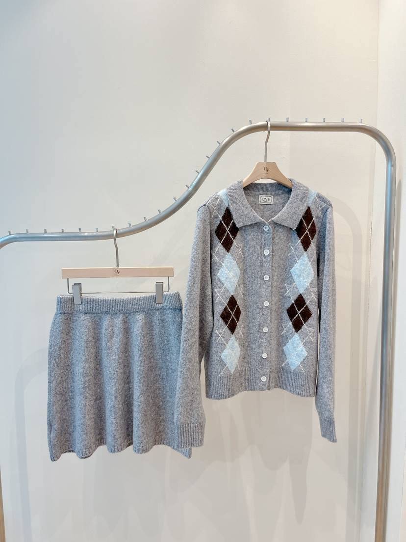 OVE東大門㊣實拍女士新品25秋冬推薦職業休閑真品人氣套裝套裝OVE套裝