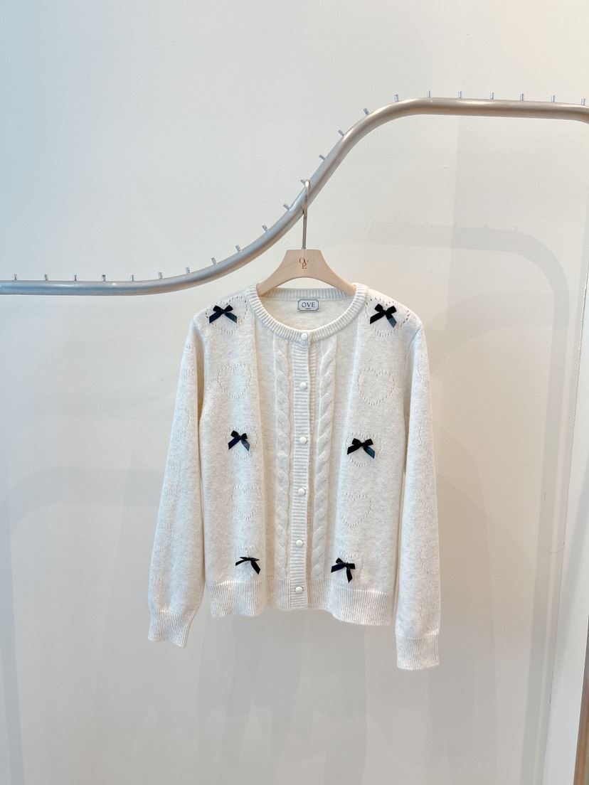 OVE韓國代購㊣女士新品25秋冬熱賣推薦職業時尚人氣針織衫開衫OVE針織衫