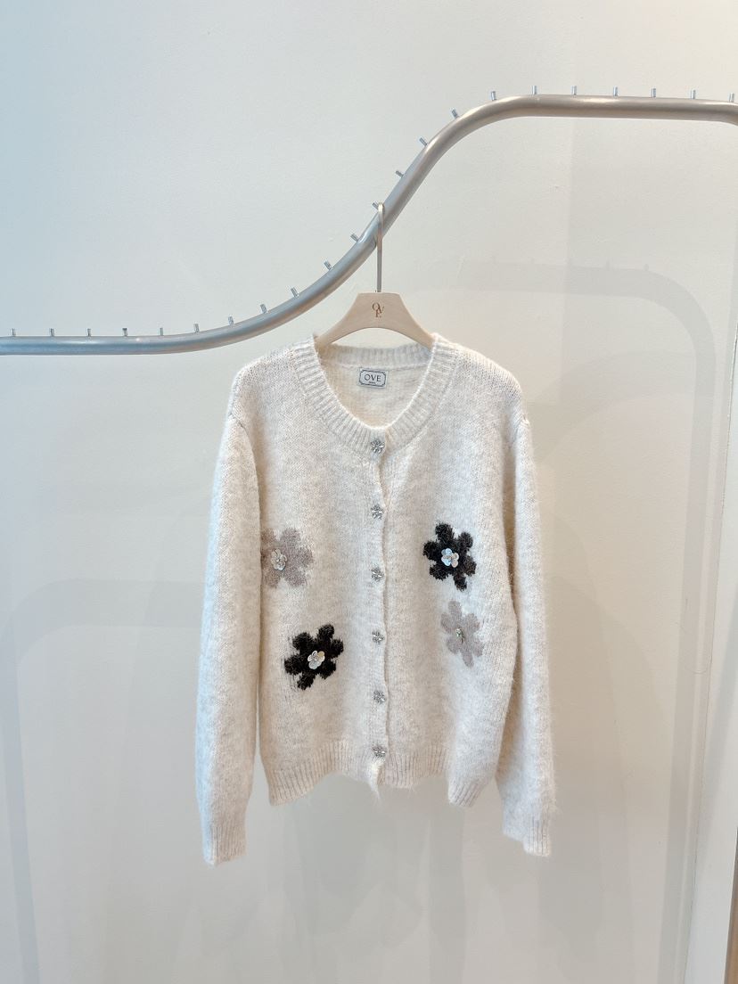 OVE韓國代購㊣女士新款休閑職業真品人氣時尚熱賣針織衫開衫OVE針織衫