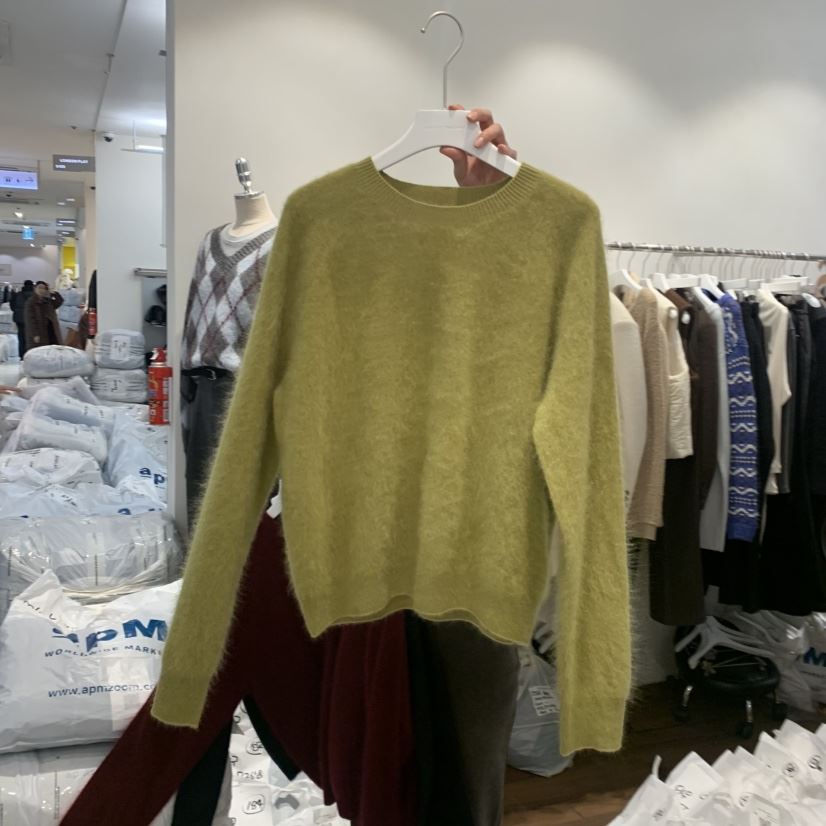 UNDERSTANDING東大門㊣實拍女裝新款休閑職業真品毛衣安哥拉UNDERSTANDING毛衣