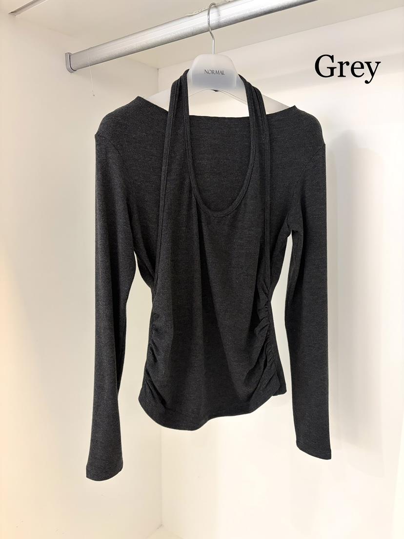 NORMAL東大門㊣直郵女裝新款25秋冬推薦職業時尚真品長袖T恤NORMAL長袖T恤