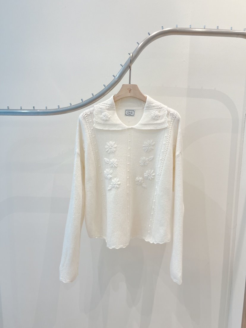 OVE韓國代購㊣女士新品休閑熱賣推薦25秋冬時尚職業人氣針織衫OVE針織衫