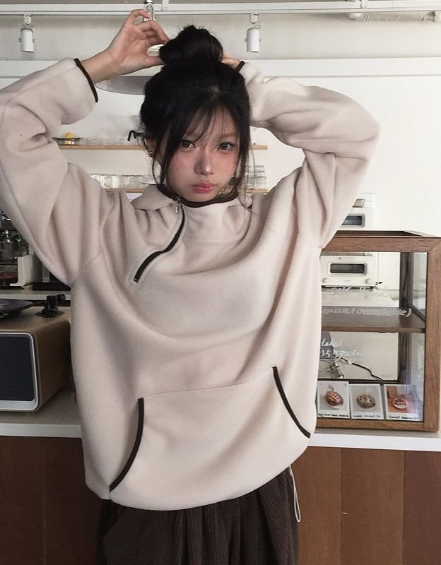 STAY HERE韓國直郵㊣女裝新品熱賣推薦時尚職業衛衣連帽衫STAY HERE衛衣