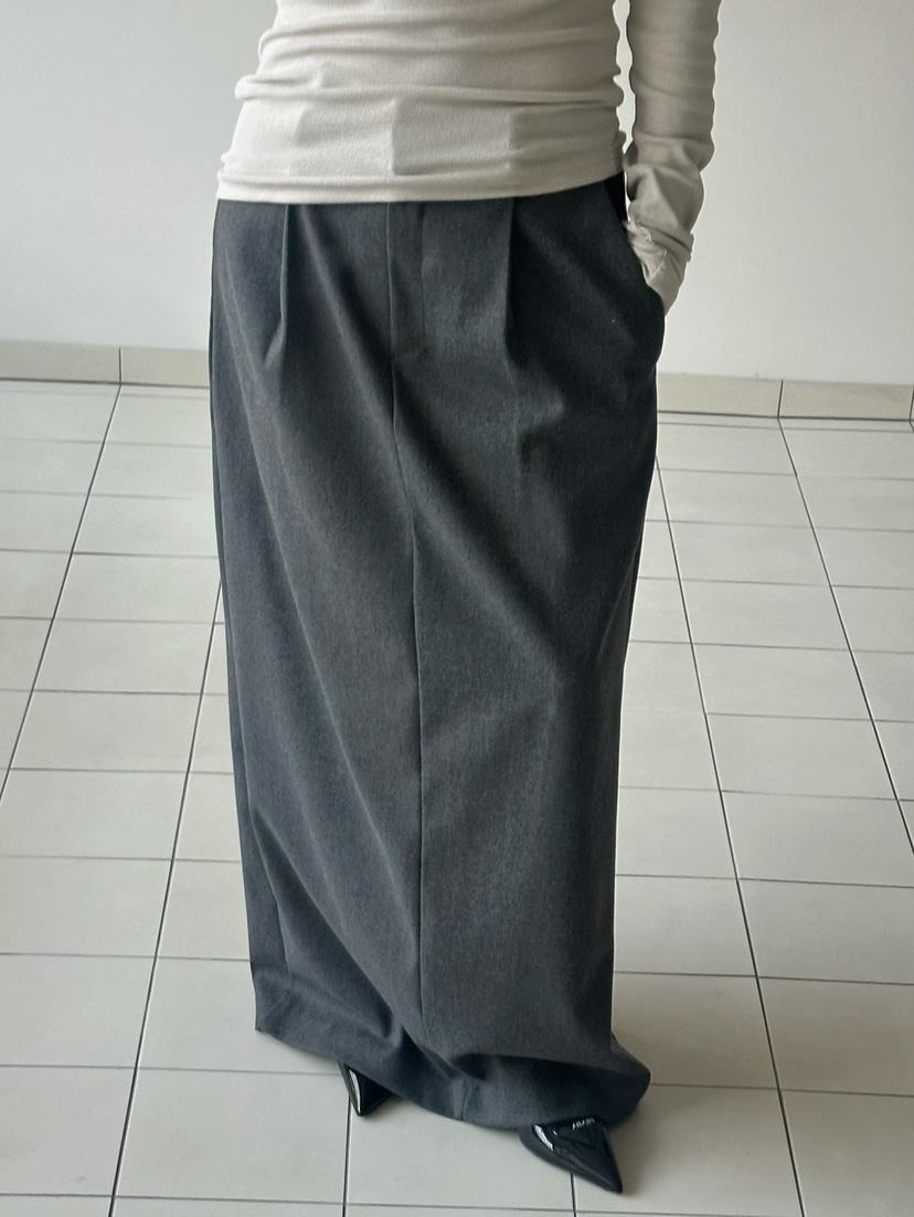 BYRING韓國直郵㊣女士新品人氣真品25秋冬休閑職業推薦長裙BYRING長裙