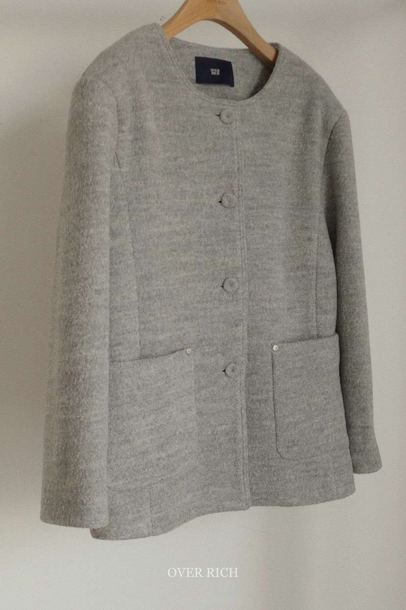 OVER RICH韓國直郵㊣女裝新品時尚職業人氣休閑熱賣夾克花呢OVER RICH夾克