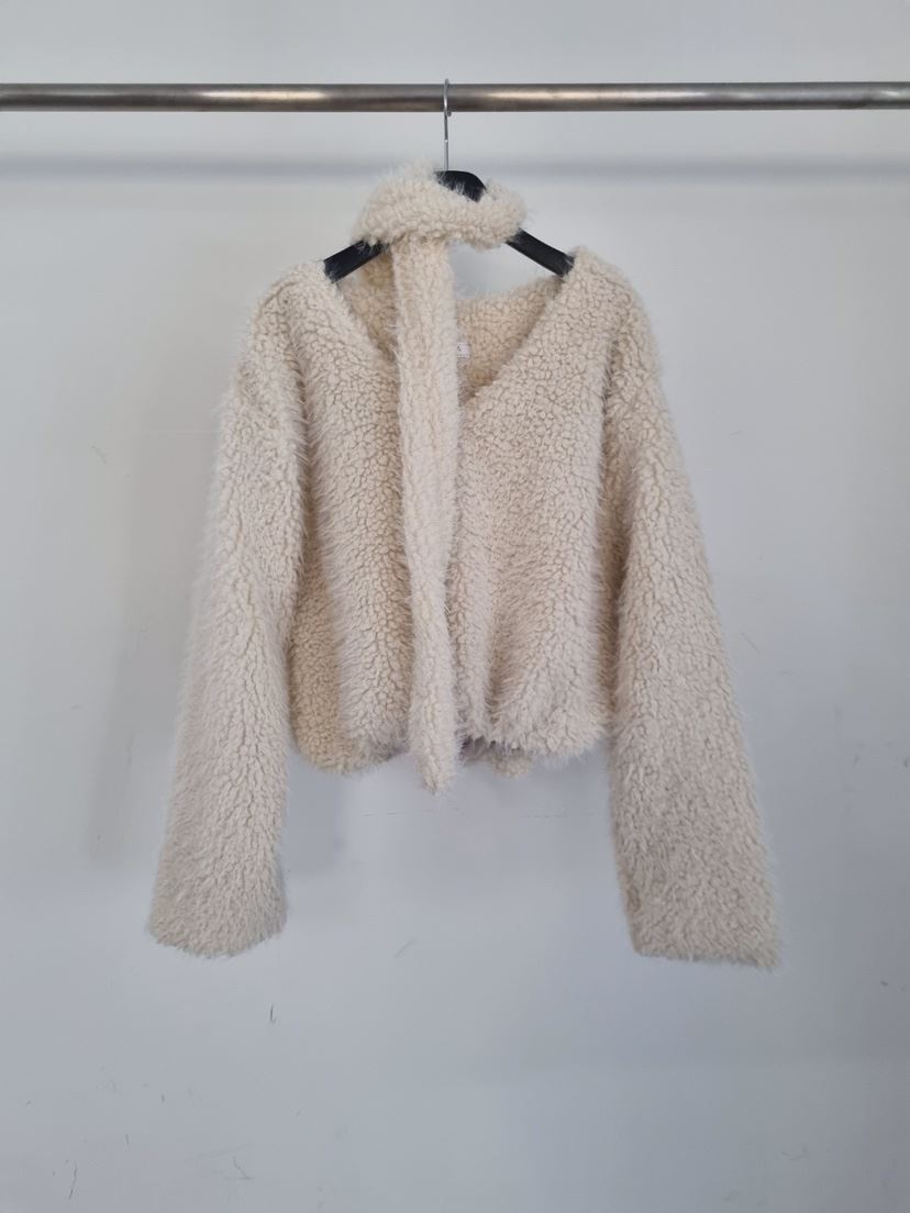 VERANDA東大門㊣代購女裝新品休閑25秋冬職業衛衣含圍巾毛皮VERANDA衛衣