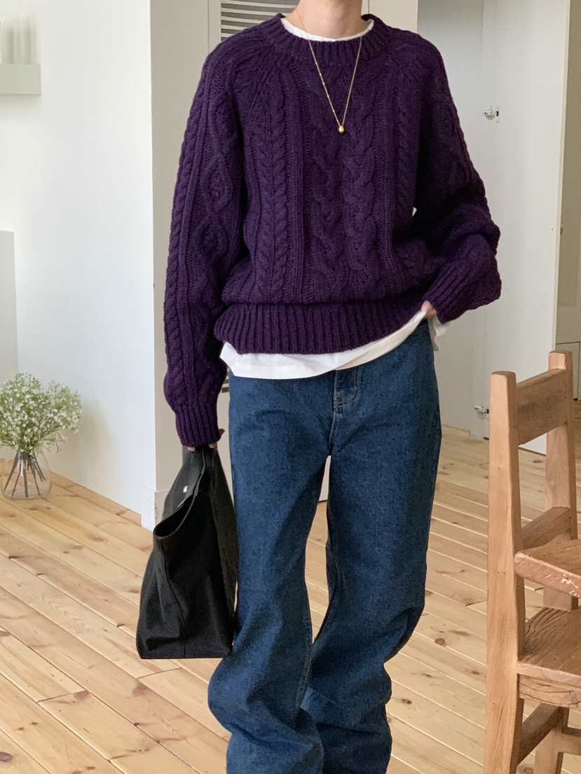 WOOD韓國代購㊣女士新款人氣時尚熱賣職業真品25秋冬針織衫WOOD針織衫